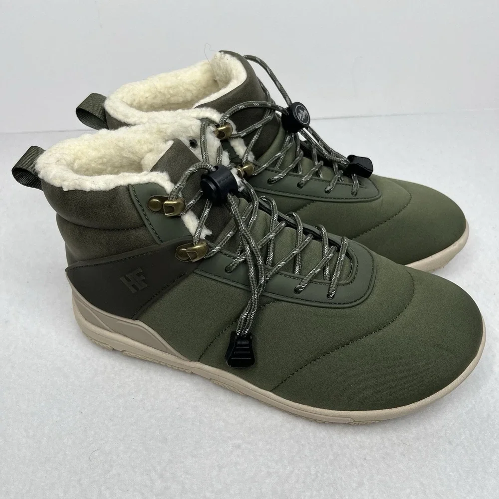 HF‎ Azura Ergonomic Supportive Winter Barefoot Shoes Green Women's 38 EU 7.5 / 8